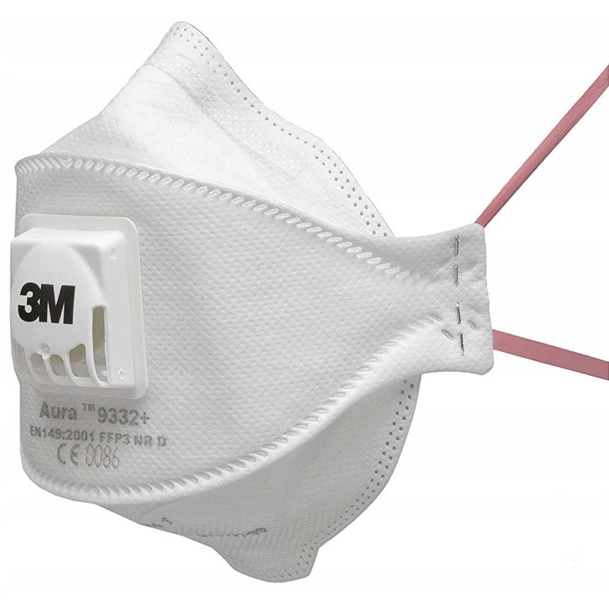 AURA 3M FILTERING HALF MASK WITH VALVE CAT. FFP3 - 9332