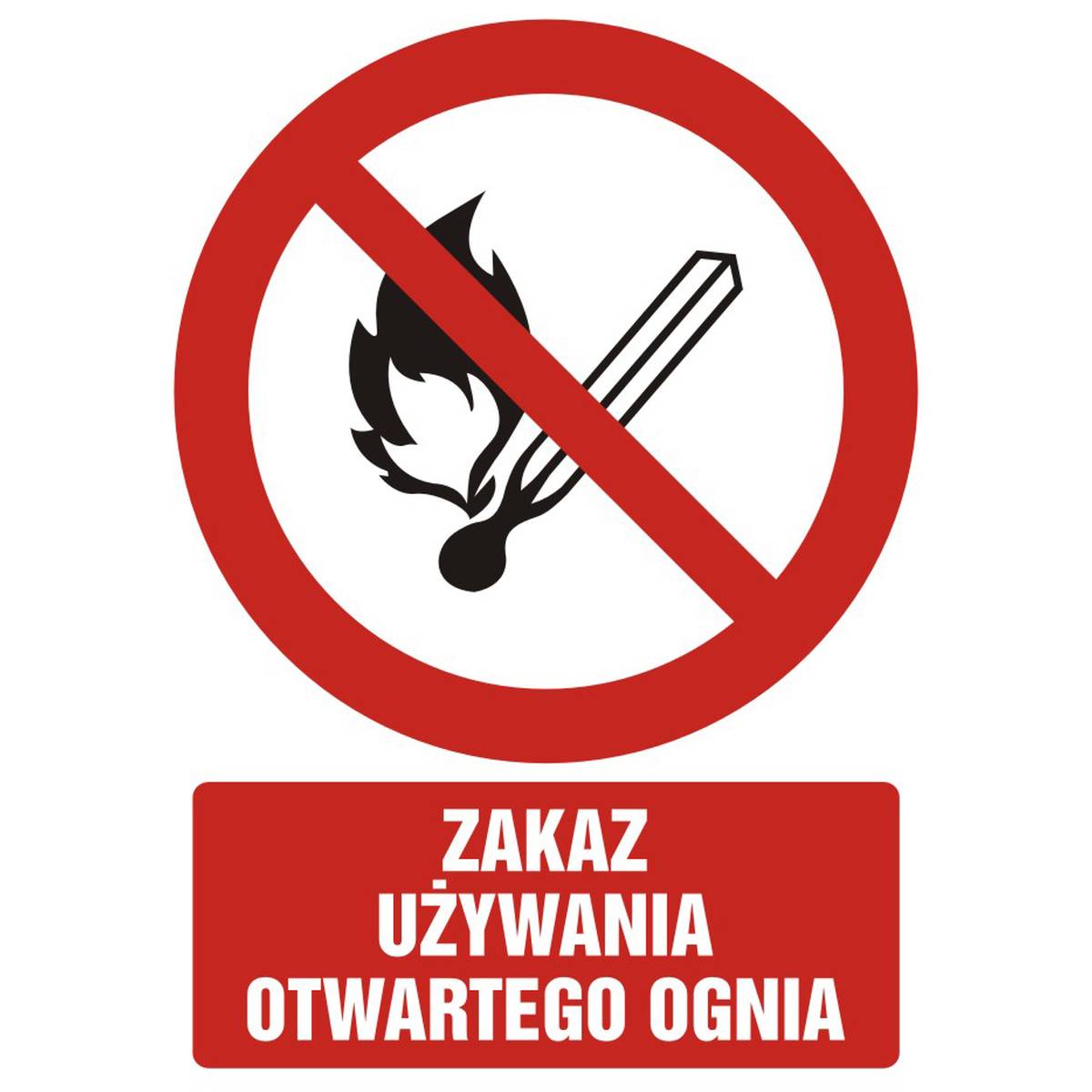 Occupational Health and Safety Sign - NO OPEN FLAME - GC054 DJ PN
