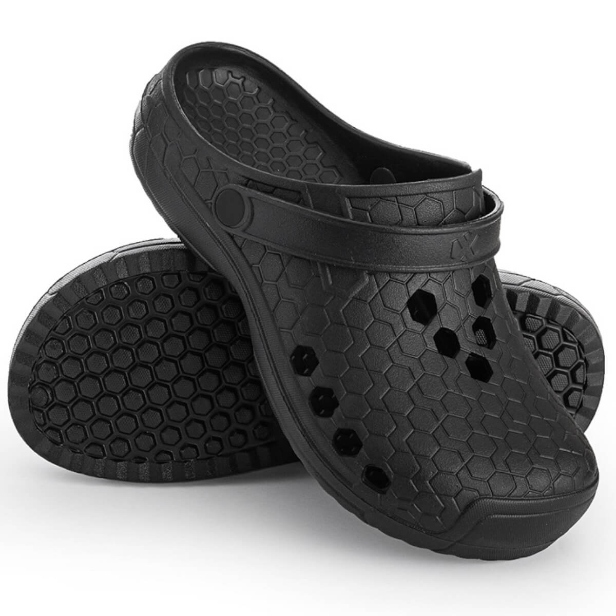 EVA HEXO BLACK FLIP FLOPS