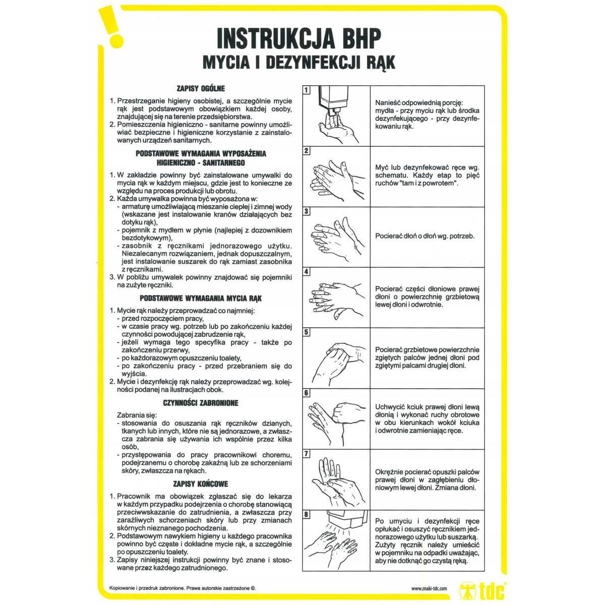 Occupational Health and Safety Instructions for Hand Washing and Disinfection - IA T15 DN CN