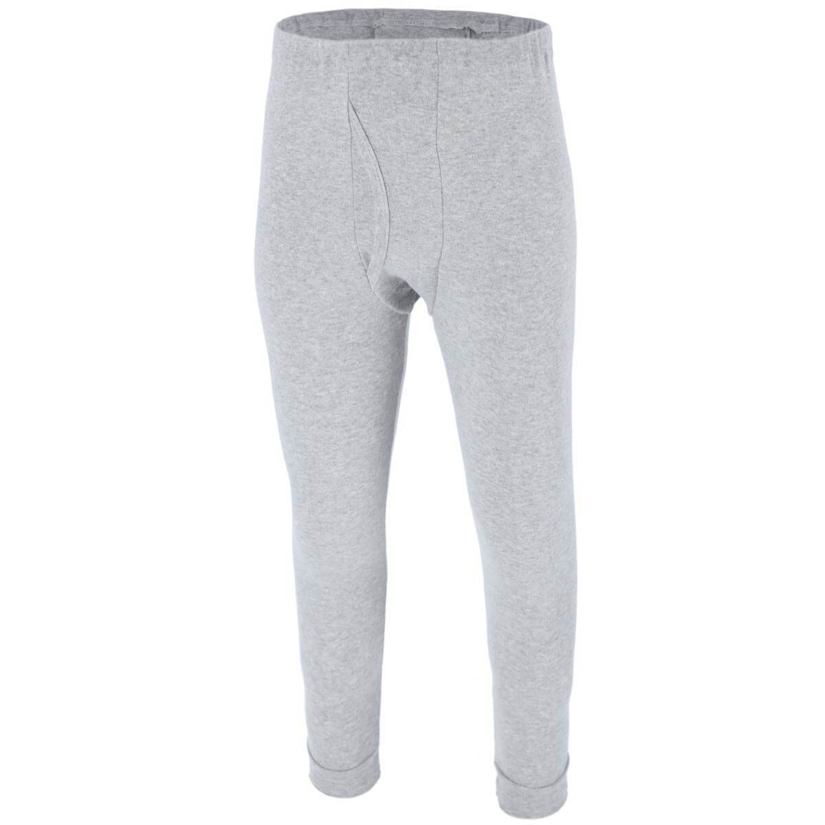 COTTON LONG JOHNS, GRAY COLOR