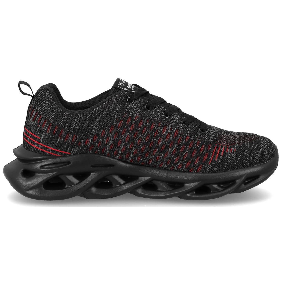 NESTIGO LEISURE SHOES BLACK/RED