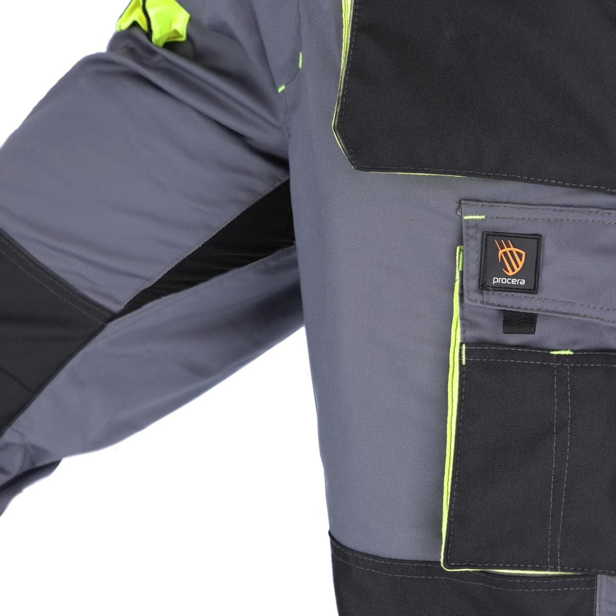 PROMAN STRETCH 250 DUNGAREES GREY HV