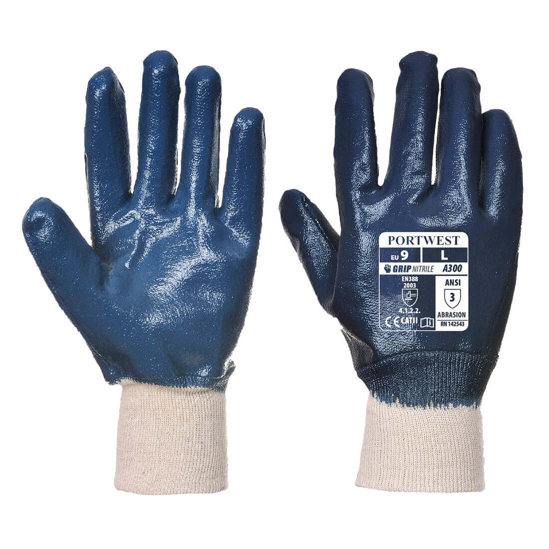 A300 Nitrile Knitwrist Glove