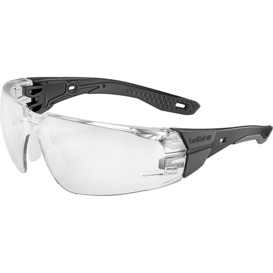 BOLLE RUSH 2.0 SAFETY GLASSES (CLEAR) BLACK