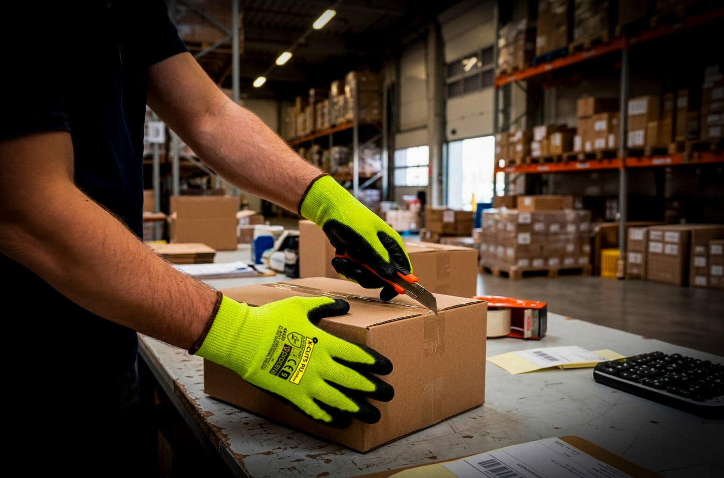 X-CUT5 PU YELLOW CUT PROTECTIVE GLOVES