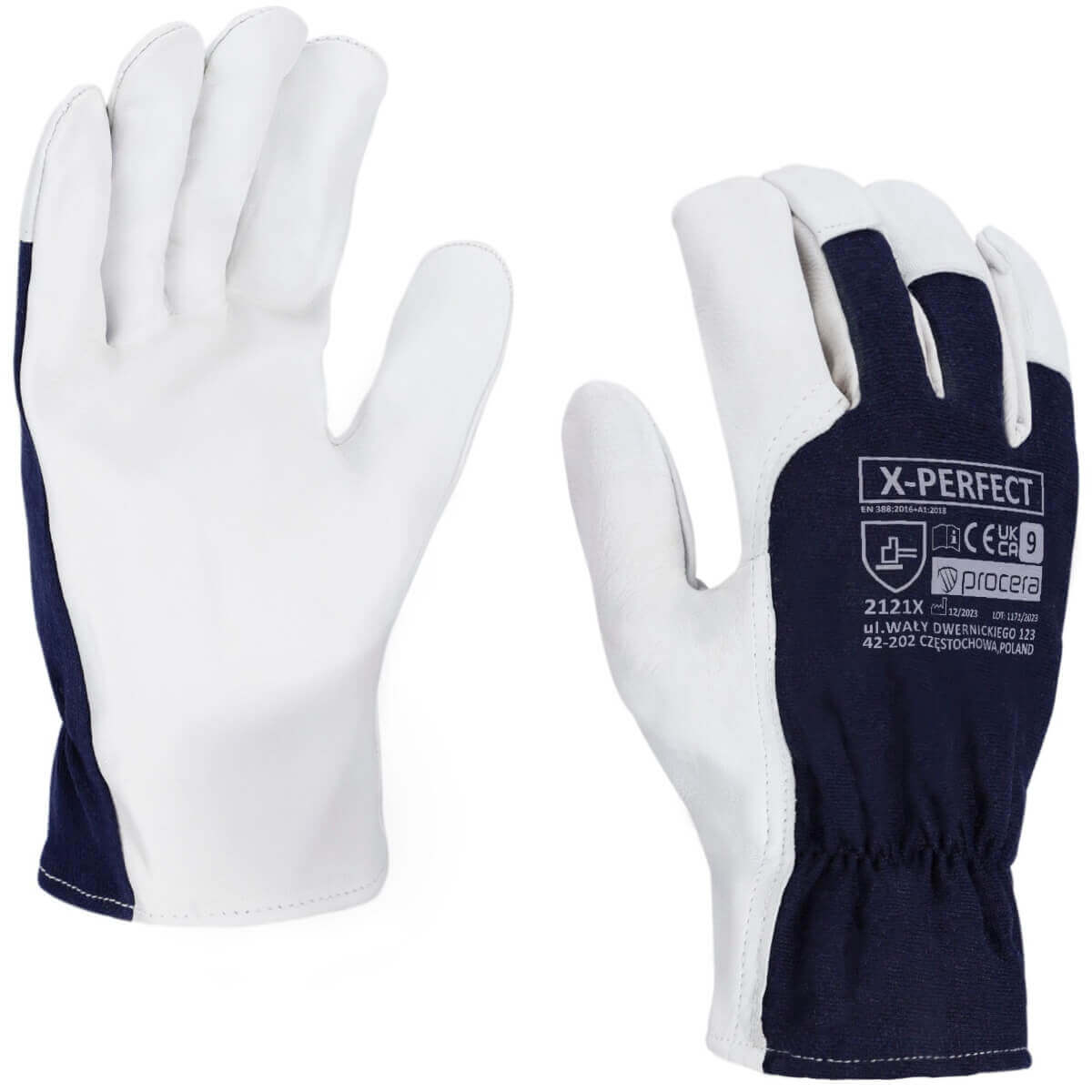 X-PERFECT GOATSKIN REINFORCED GLOVES SIZE 8