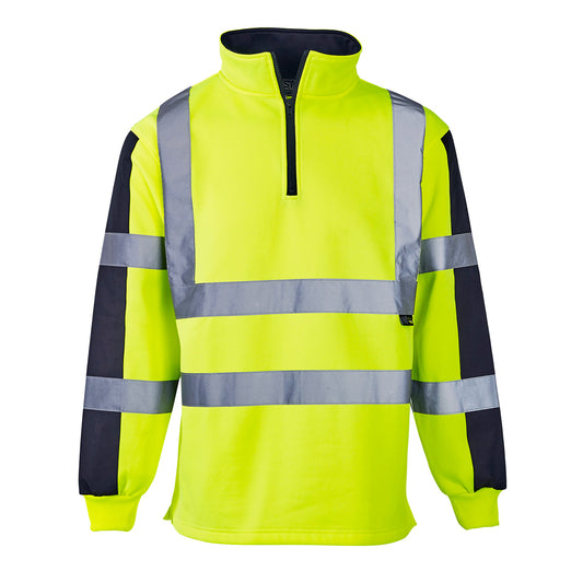 Hi Vis 2 Tone Orange Rugby Shirt