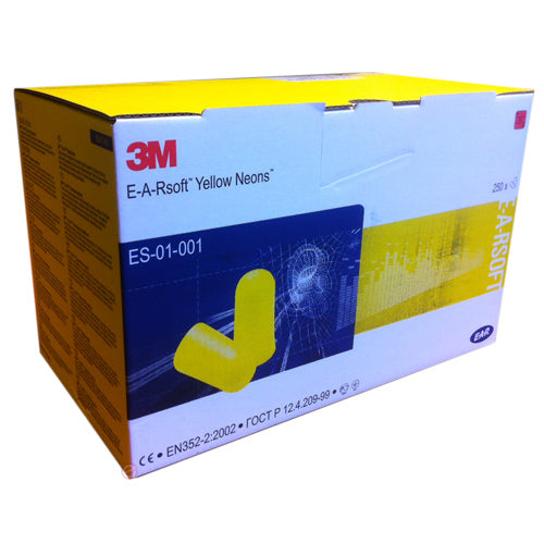 3M E-A-Rsoft ES-01-001 NOISE INSERTS - BOX 250 PAIRS.