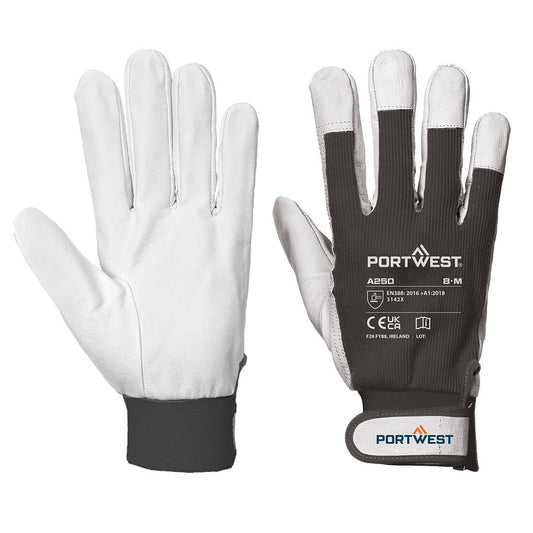 Leather 110 Grain Palm Mechanical Glove