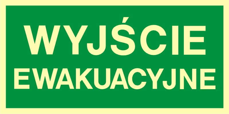EMERGENCY EXIT SIGN - AA 001 CE PS