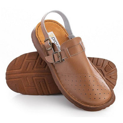 ALBIN PROPHYLAXIST FOOTWEAR WITH PERFORATED BROWN