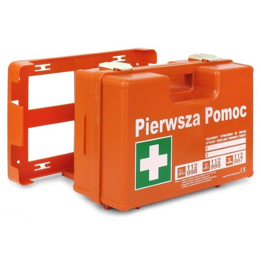 PORTABLE FIRST AID KIT K-10 WITH WALL HANGER (DIN 13164 MOUTHPIECE)