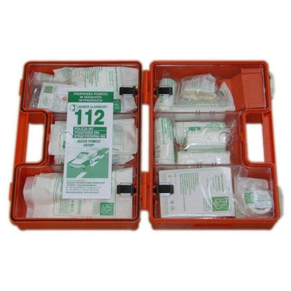 PORTABLE FIRST AID KIT K-10 WITH WALL HANGER (DIN 13164 MOUTHPIECE)
