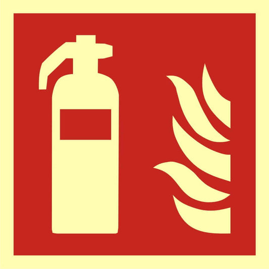 FIRE FIGHTING SIGN - FIRE EXTINGUISHER - BAF 001 C1 PS