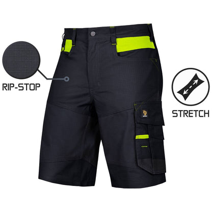 BARI SPANDEX BLACK SHORT TROUSERS
