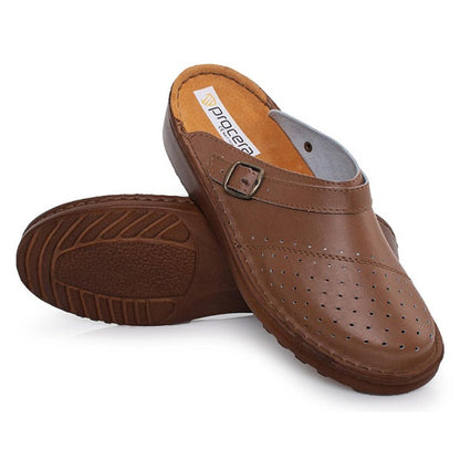 BIANCA PROPHYLAXIST FOOTWEAR WITH PERFORATED BROWN