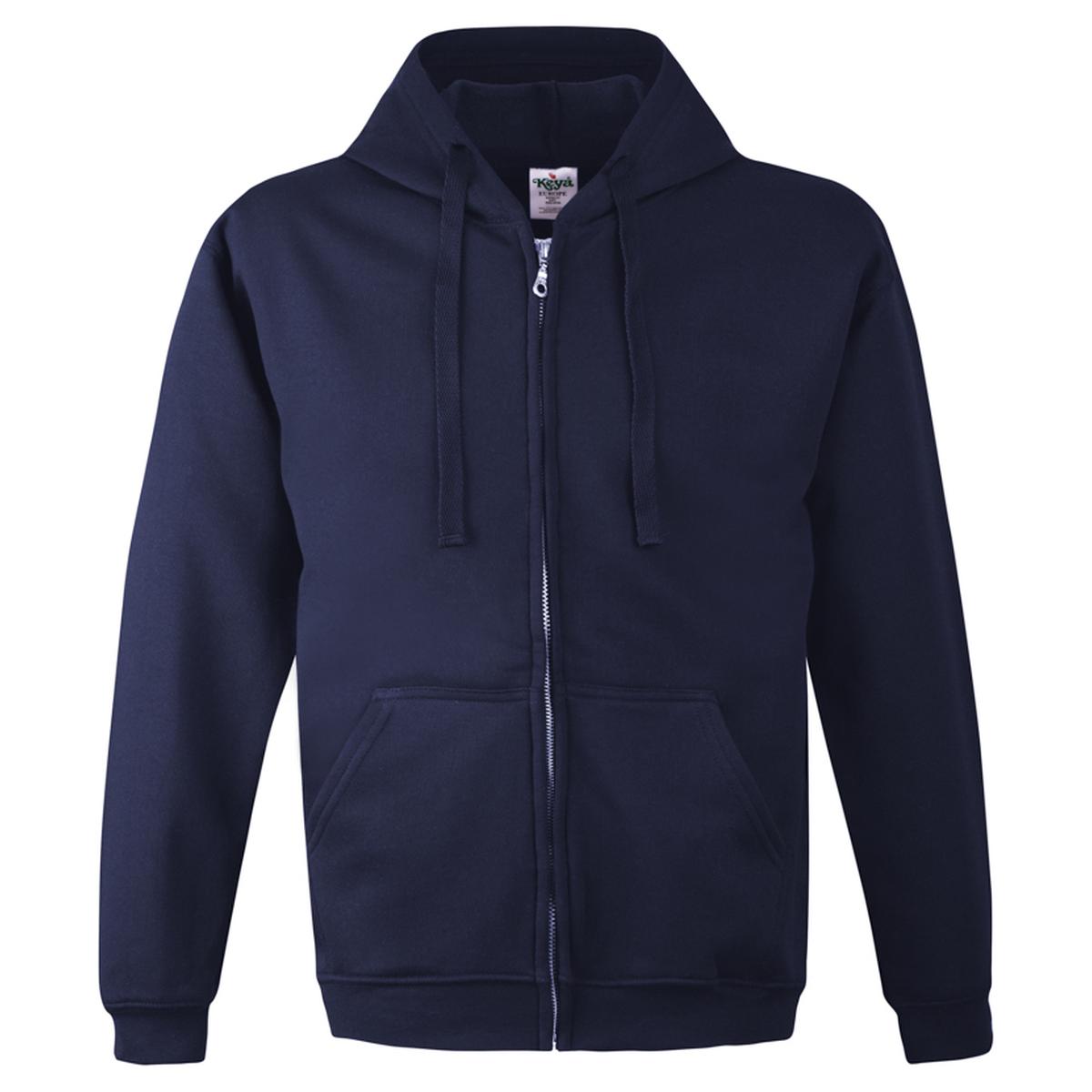 280G NAVY BLUE ZIP-UP HOODIE