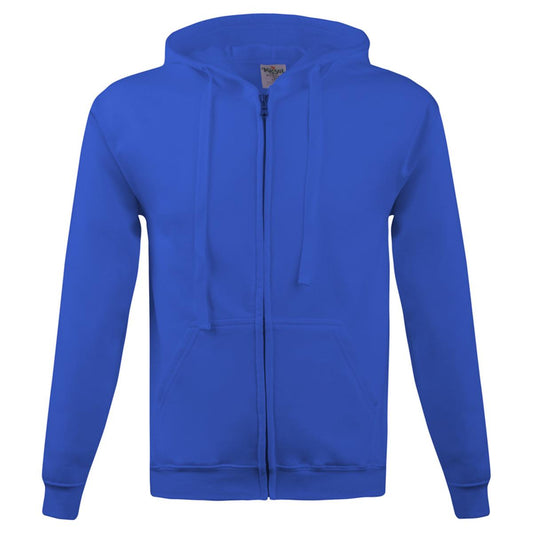 280G BLUE HOODIE WITH FASTENING