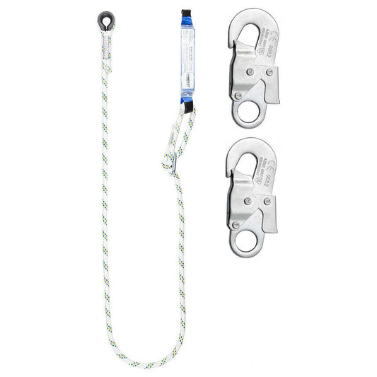 SHOCK ABSORBER WITH ADJUSTABLE CABLE LB100 AND 2x AZ002 SNAPPERS, LENGTH 2 m