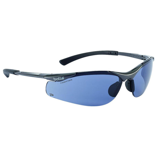 BOLLE CONTOUR SAFETY GLASSES, SMOKED
