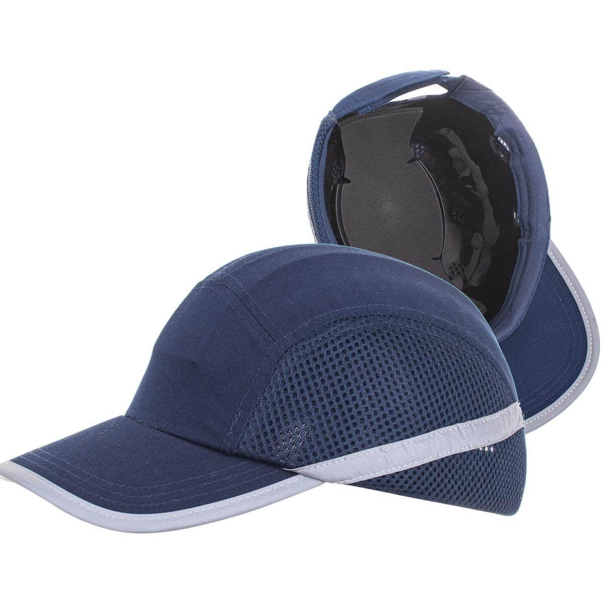 NAVY BLUE BUMPCAP PROTECTIVE MESH HAT