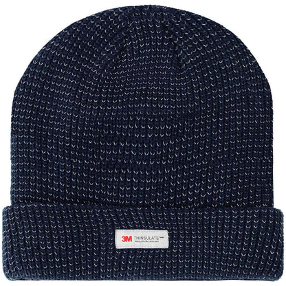 NAVY BLUE REFLECTIVE KNITTED WINTER HAT