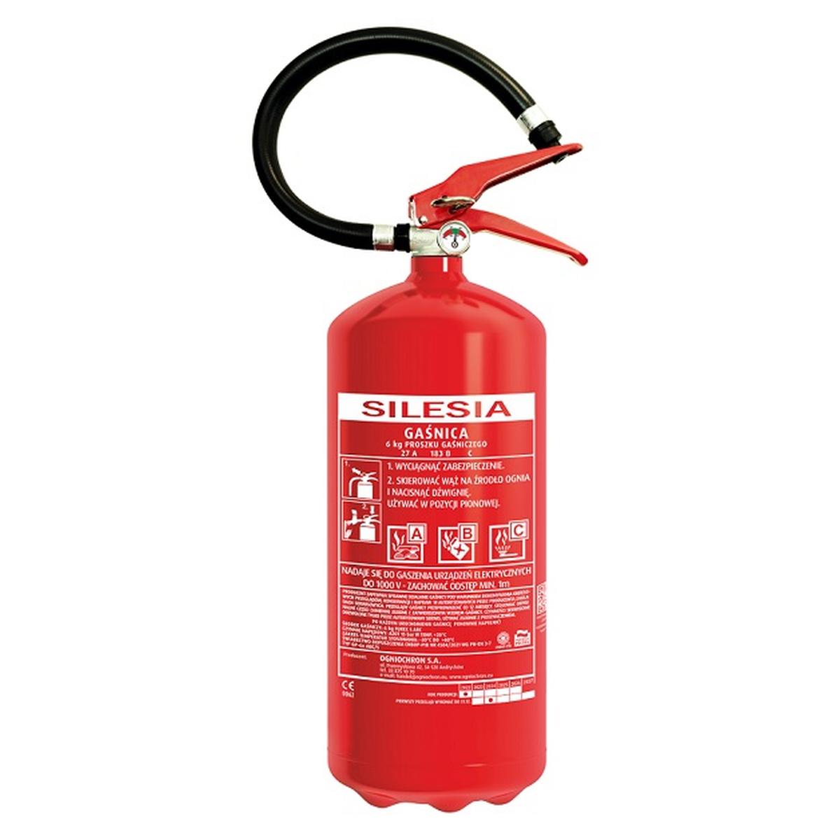 6 KG POWDER FIRE EXTINGUISHER GP-6x ABC SILESIA