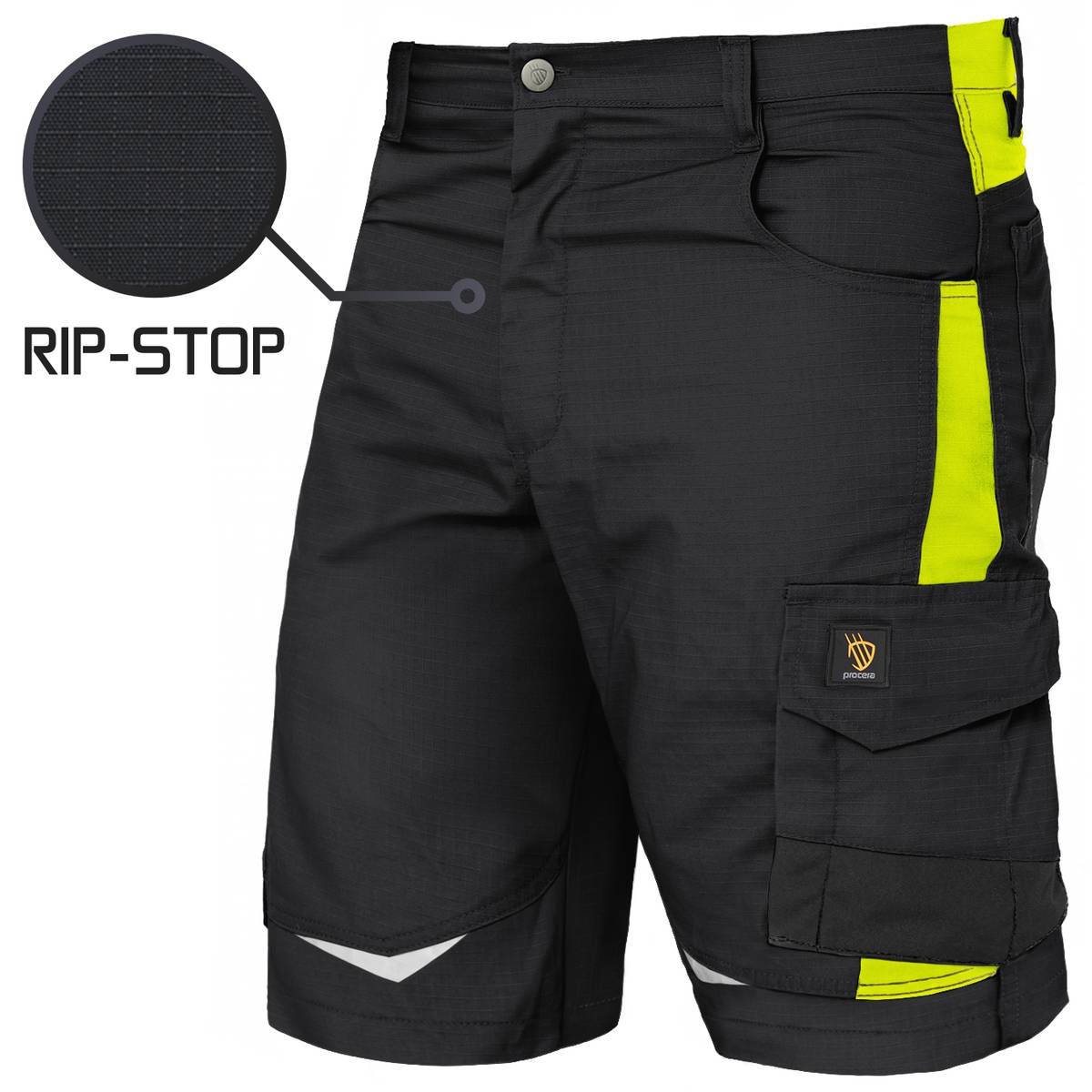 HELICON RIP-STOP BLACK SHORT TROUSERS