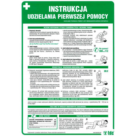 FIRST AID INSTRUCTIONS 24.5 X 35 IA A11 DN CN