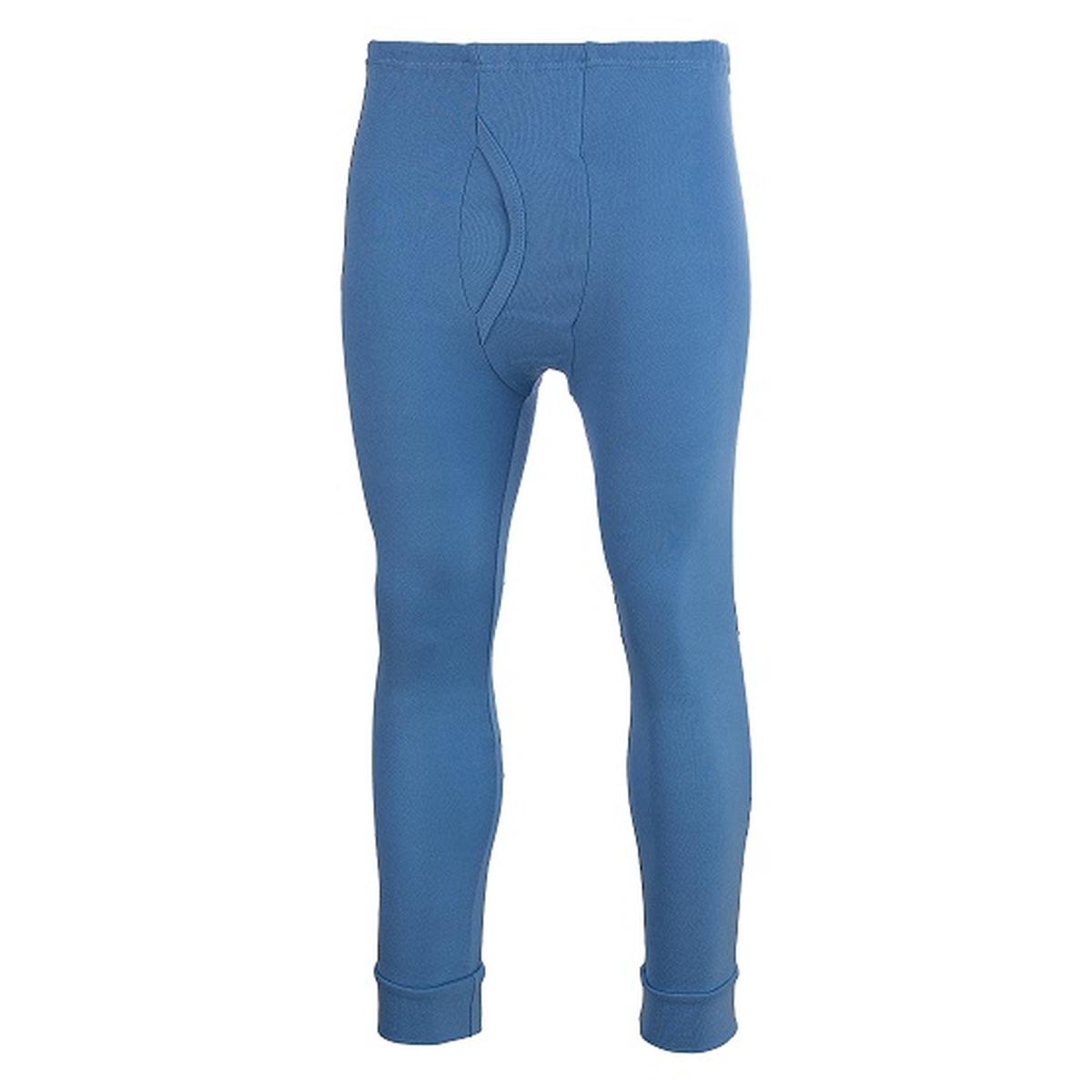COTTON LONG JOHNS, BLUE