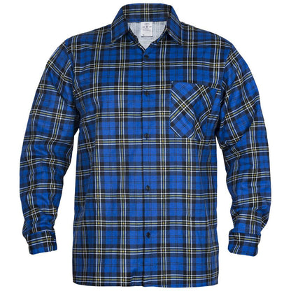 BLUE CHECKED FLANNEL SHIRT