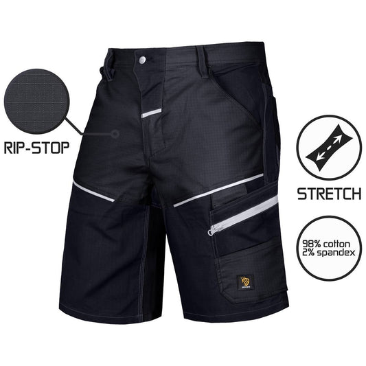 LANDER SPANDEX BLACK SHORT TROUSERS