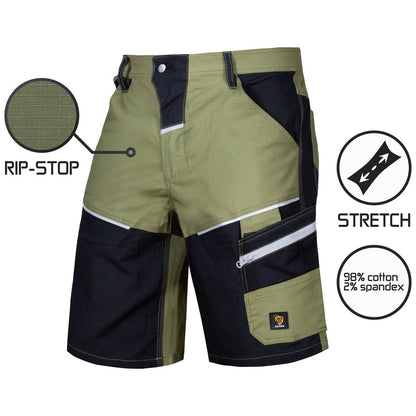 LANDER SPANDEX GREEN SHORT TROUSERS