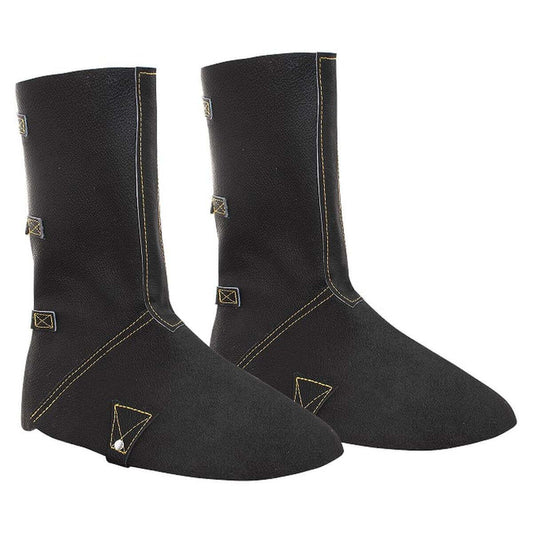 LEATHER SHINE GUARDS WITH FOOT PAD