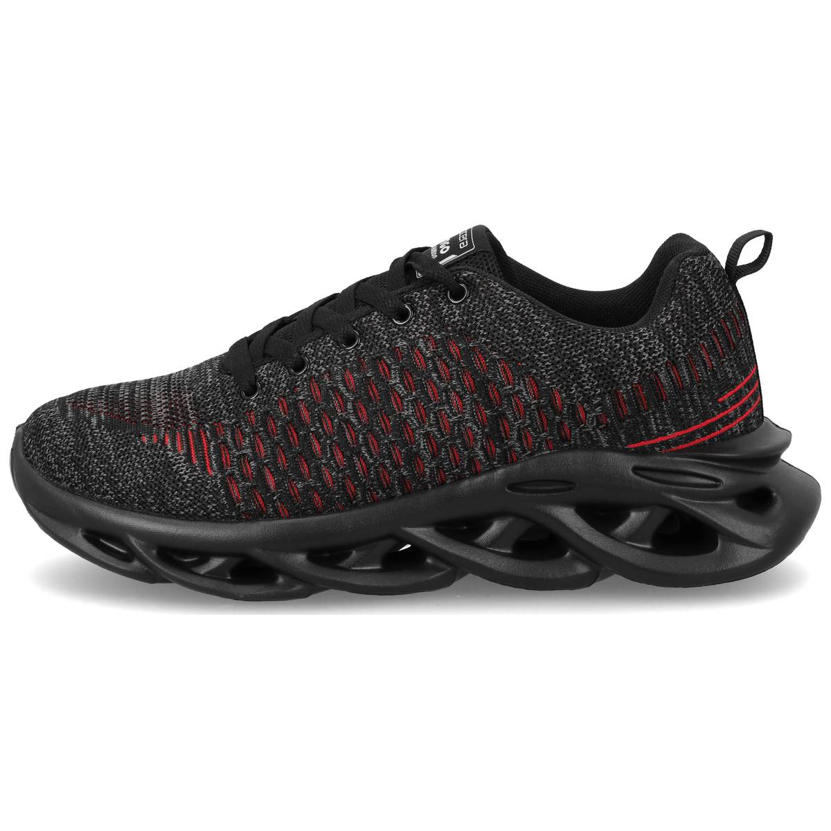 NESTIGO LEISURE SHOES BLACK/RED