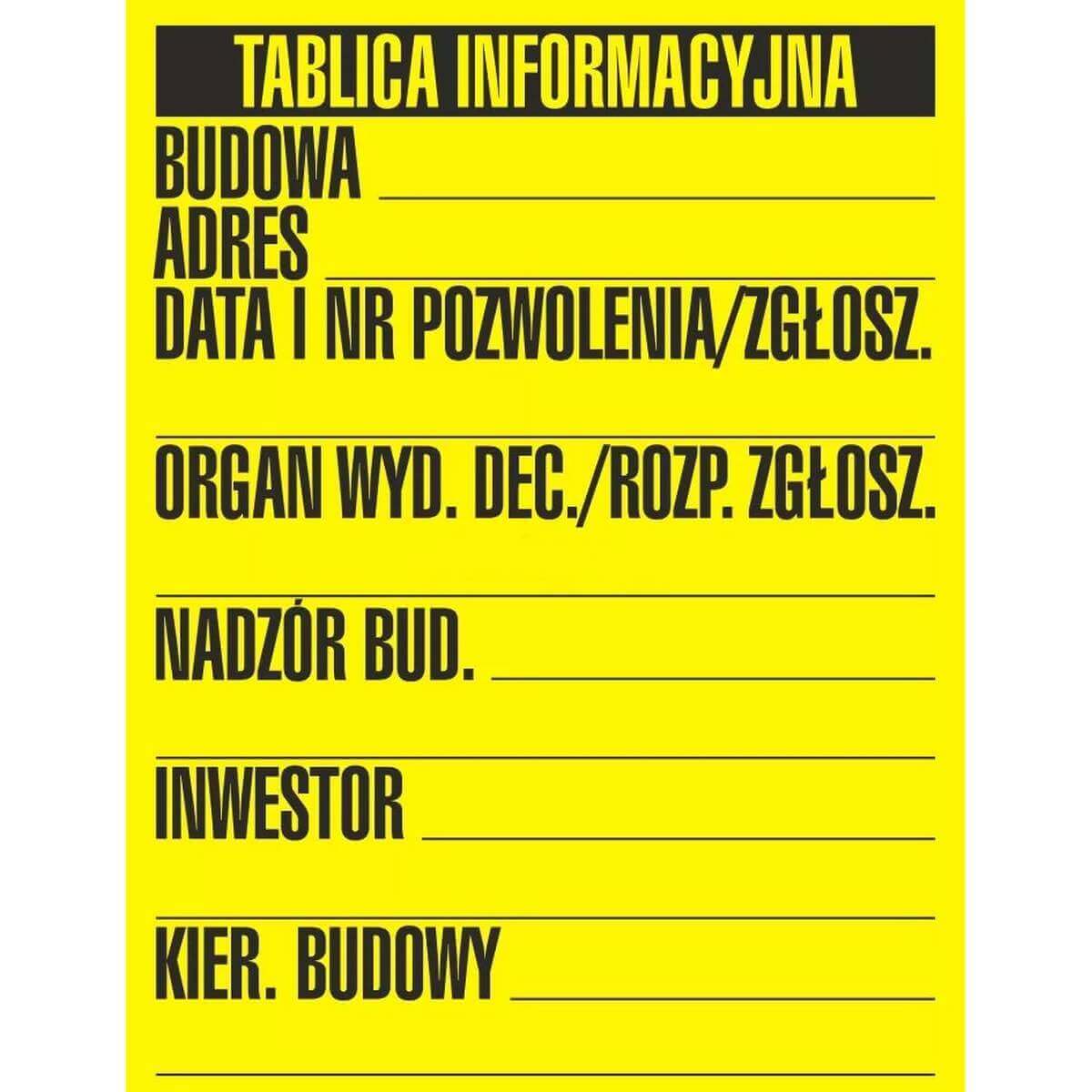 BUILDING INFORMATION BOARD 1 COLOR 49.5 X 65 - OA 098 FF PN