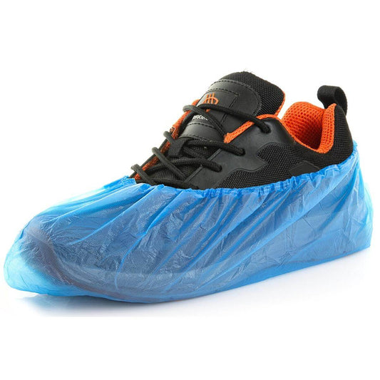 CPE FOIL SHOE COVERS, PACK OF 100 PCS