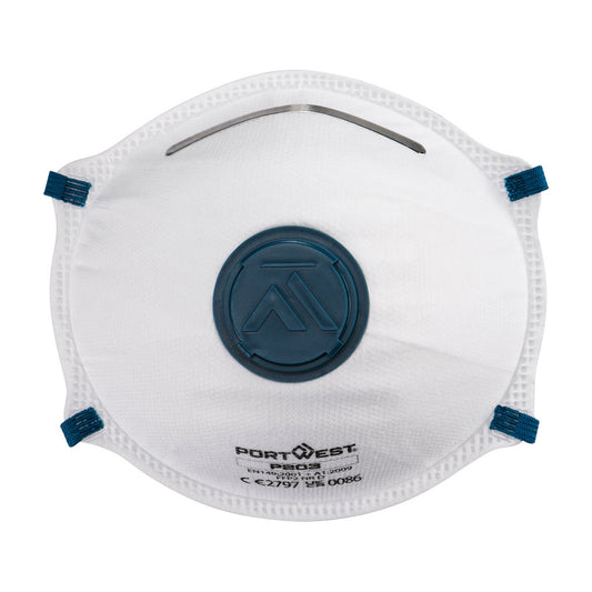 FFP2 Valved Dolomite Respirator (Pk10)