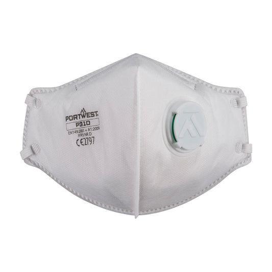 FFP3 Valved Dolomite Fold Flat Respirator (Pk3)