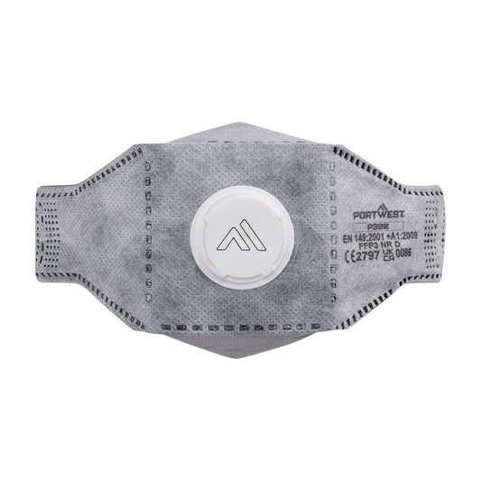EAGLE FFP3 Valved Carbon Fold Flat Respirator (Pk10)