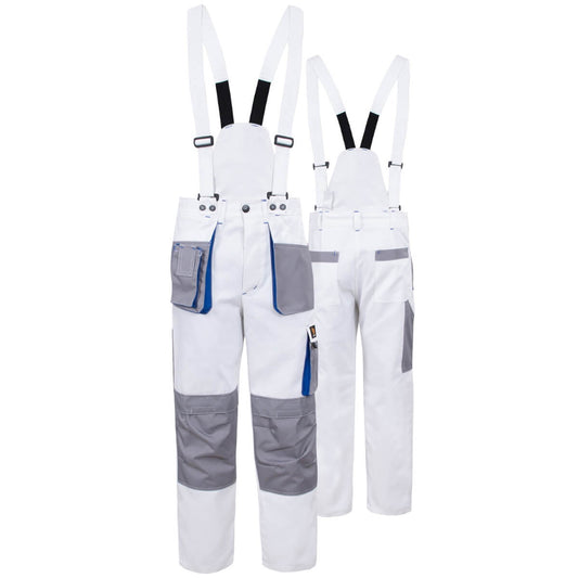 PROMAN DUAL COTTON 250 WAIST TROUSERS WHITE