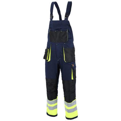 PROMAN STRETCH 250 NAVY BLUE HV DUNGAREES
