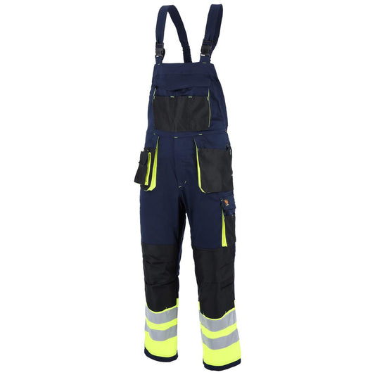 PROMAN STRETCH 250 NAVY BLUE HV DUNGAREES
