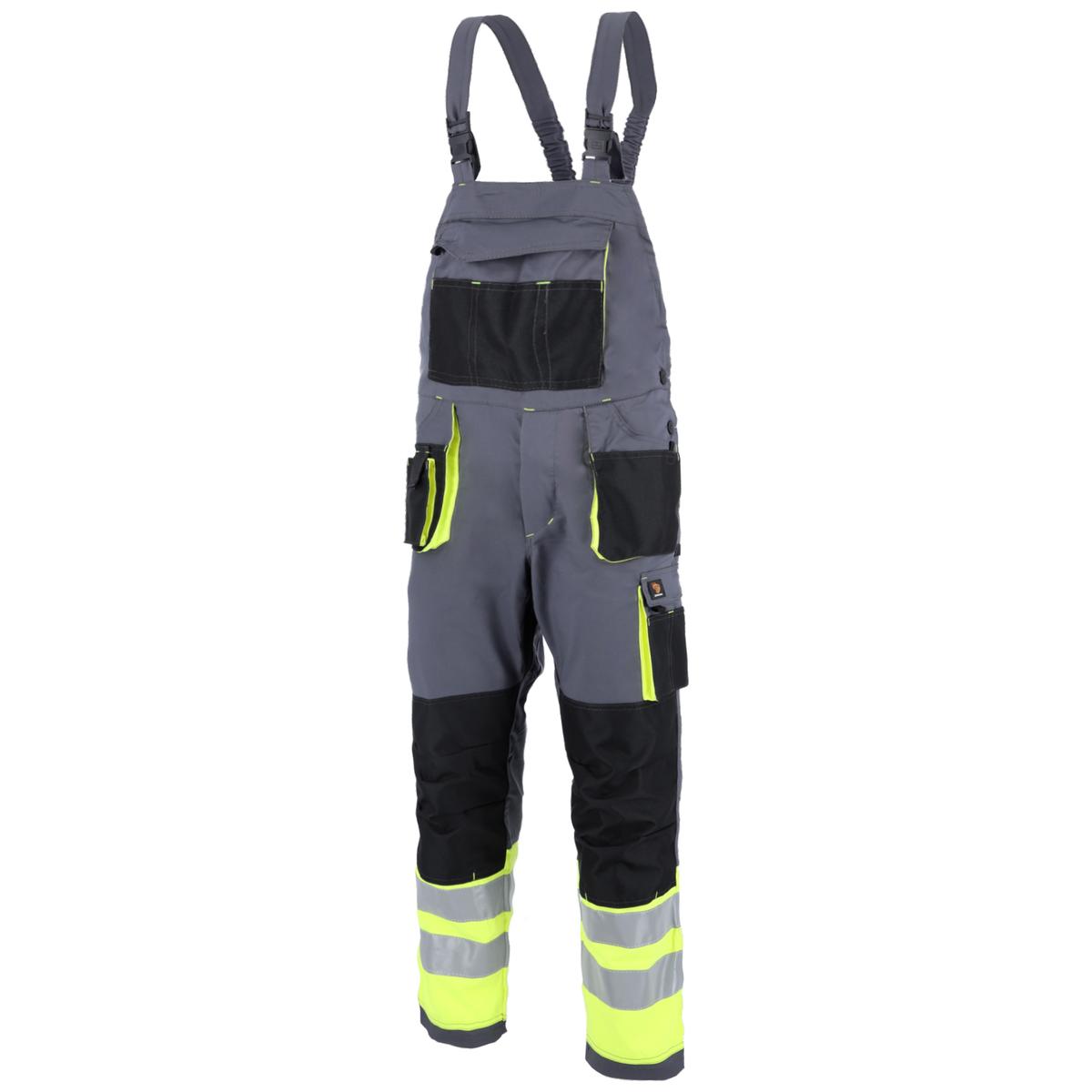 PROMAN STRETCH 250 DUNGAREES GREY HV