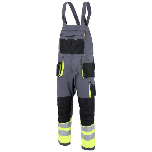 PROMAN STRETCH 250 DUNGAREES GREY HV