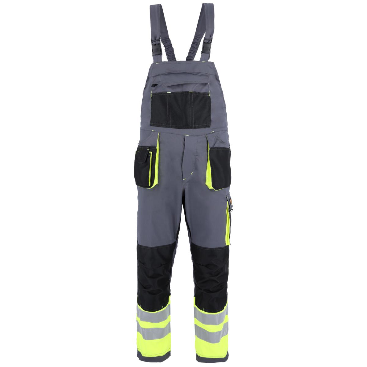 PROMAN STRETCH 250 DUNGAREES GREY HV