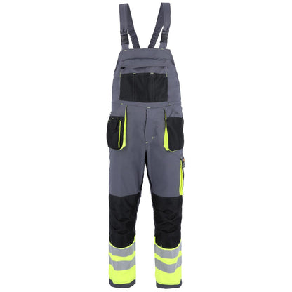 PROMAN STRETCH 250 DUNGAREES GREY HV