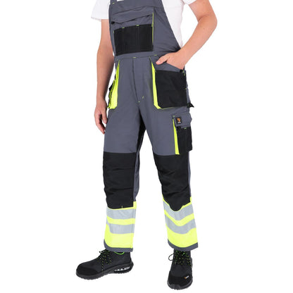 PROMAN STRETCH 250 DUNGAREES GREY HV