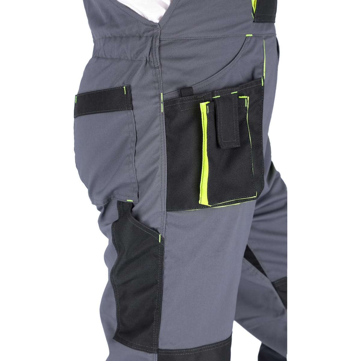 PROMAN STRETCH 250 DUNGAREES GREY HV